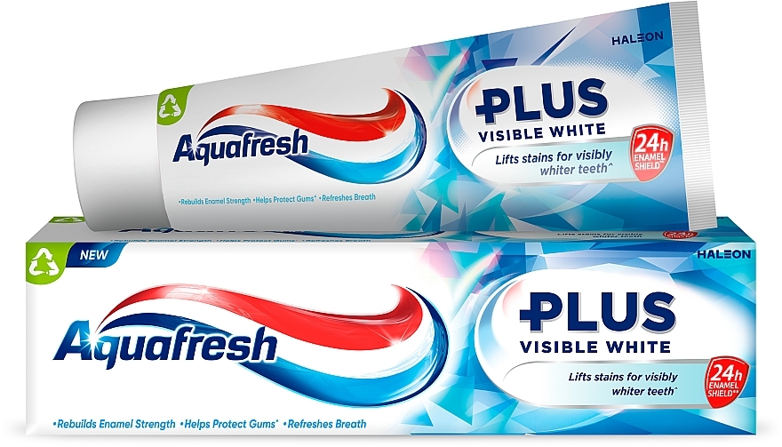 Зубна паста "Видимий ефект" - Aquafresh Plus Visible White — фото N1