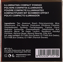 Осветляющая пудра для лица - MTJ Cosmetics Illuminating Compact Powder — фото N2