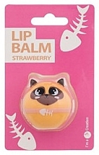 Бальзам для губ "Полуниця" - Cosmetic 2K Cute Animals Lip Balm Strawberry — фото N1