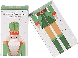 Мыло "Зеленый рождественский щелкунчик с ароматом сосны и кедра" - Essencias De Portugal Green Christmas Nutcraker — фото N1
