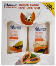 Духи, Парфюмерия, косметика Набор - Johnson’s® Vita-Rich (sh/gel/250ml + lot/250ml)