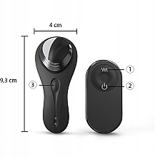 Вібратор у трусики - Dorcel Discreet Vibe+ Remote Control Panty Vibrator Black — фото N4