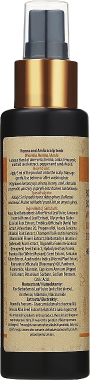 Тоник для волос "Хна и амла" - Sattva Ayurveda Henna & Amla Hair Tonic — фото N2