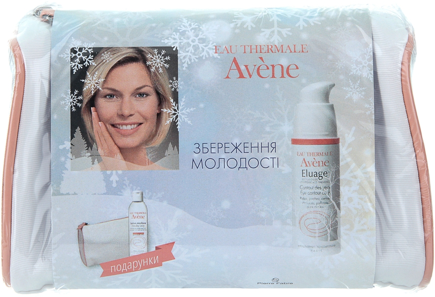 Набор "Сохранение молодости" - Avene (lotion/100ml + eye/cr/15ml + косметичка)