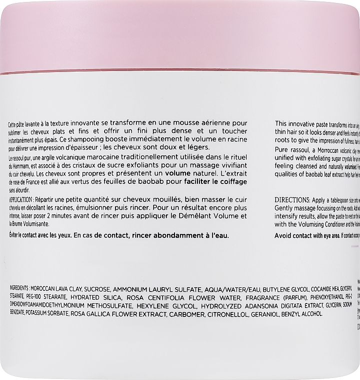 Очищувальна паста для волосся - Christophe Robin Cleansing Volumizing Paste With Pure Rassoul Clay & Rose Extracts — фото N2