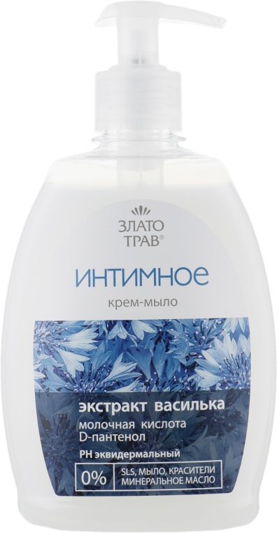 Крем-мило для інтимної гігієни "Волошка" - Velta Cosmetic Злато трав — фото N1