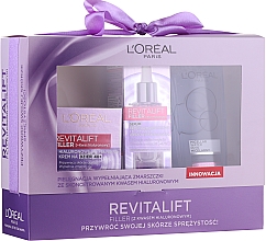 Духи, Парфюмерия, косметика Набор - Loreal Revitalift Filler (d/cr/50ml + serum/30ml + micellar/200ml)