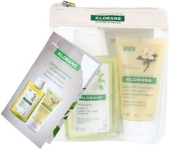 Парфумерія, косметика Міні-набір - Klorane (shm/100ml + bal/50ml + bag)