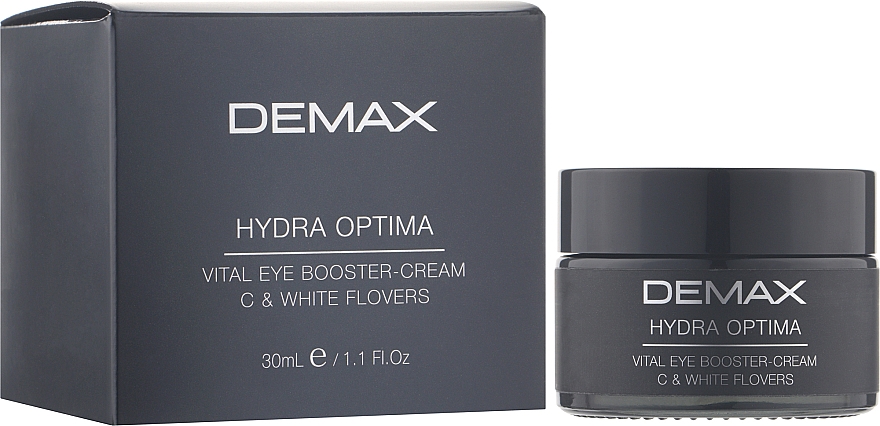 Крем для зоны вокруг глаз "Витамин C и белые цветы" - Demax Hydra Optima Vital Eye Booster Cream C & White Flowers — фото N2