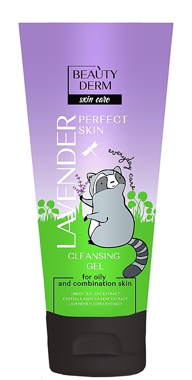 Гель для вмивання з екстрактами лаванди й азіатської центели - Beauty Derm Skin Care Lavender