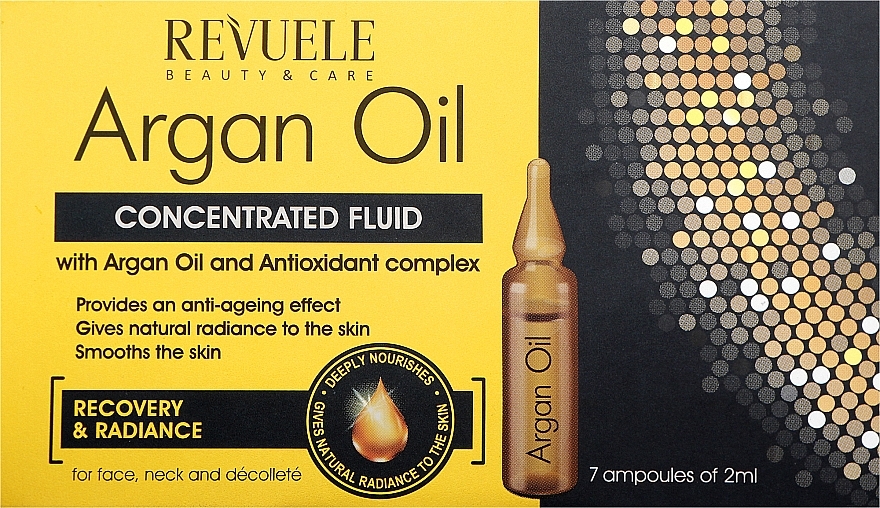 Флюїд з аргановою олією - Revuele Argan Oil Ampoules Concentrated Fluid — фото N1