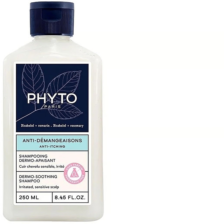 Успокаивающий шампунь для волос - Phyto Anti-Itching Dermo-Soothing Shampoo — фото N1