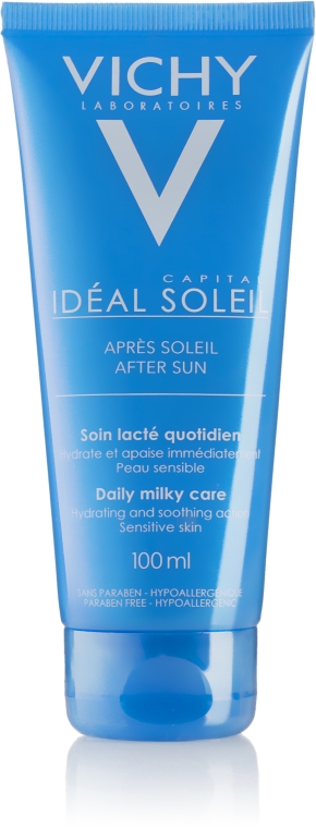 Молочко після засмагання зволожувально-пом'якшувальне  - Vichy Ideal Soleil After Sun Daily Milky Care — фото N1