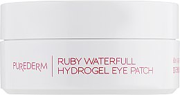 Набор гидрогелевых патчей под глаза с экстрактом граната - Purederm Ruby Waterfull Hydrogel Eye Patch — фото N3