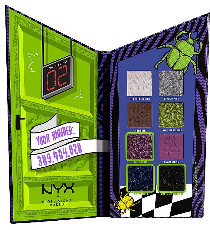 Палетка для макияжа - NYX Professional Makeup Beetlejuice Color Palette — фото N1