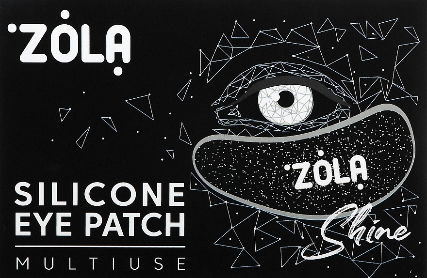 Патчи силиконовые многоразовые для глаз, черные - Zola Silicone Eye Patch Multiuse — фото N1