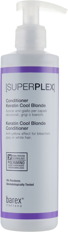 Кератиновий кондиціонер "Холодний блонд" - Barex Superplex Conditioner Cool Blonde