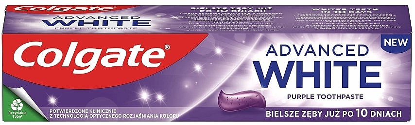 Зубна паста - Colgate Advanced White Purple Toothpaste — фото N1