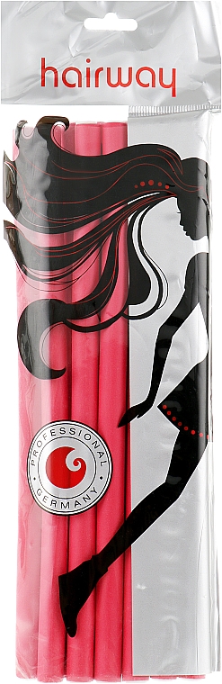 Гибкие бигуди длина 250мм d13, красные - Hairway Flex-Curler Flex Roller 25cm Red