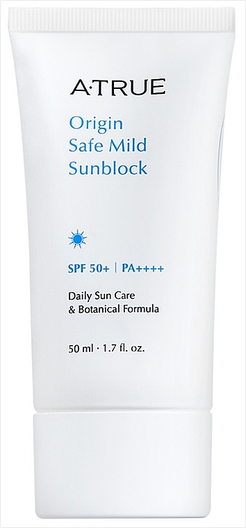 Безпечний м'який сонцезахисний крем - A-True Origin Safe Mild Sunblock SPF50+/PA+++ — фото N2