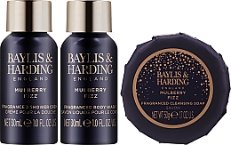 Набор - Baylis & Harding Mulberry Fizz Tin Gift Set (sh/gel/30ml*2 + soap/50g) — фото N2