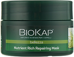 Маска для волосся живильна, відновлювальна - BiosLine BioKap Nutrient-Rich Repairing Mask (пробник) — фото N1