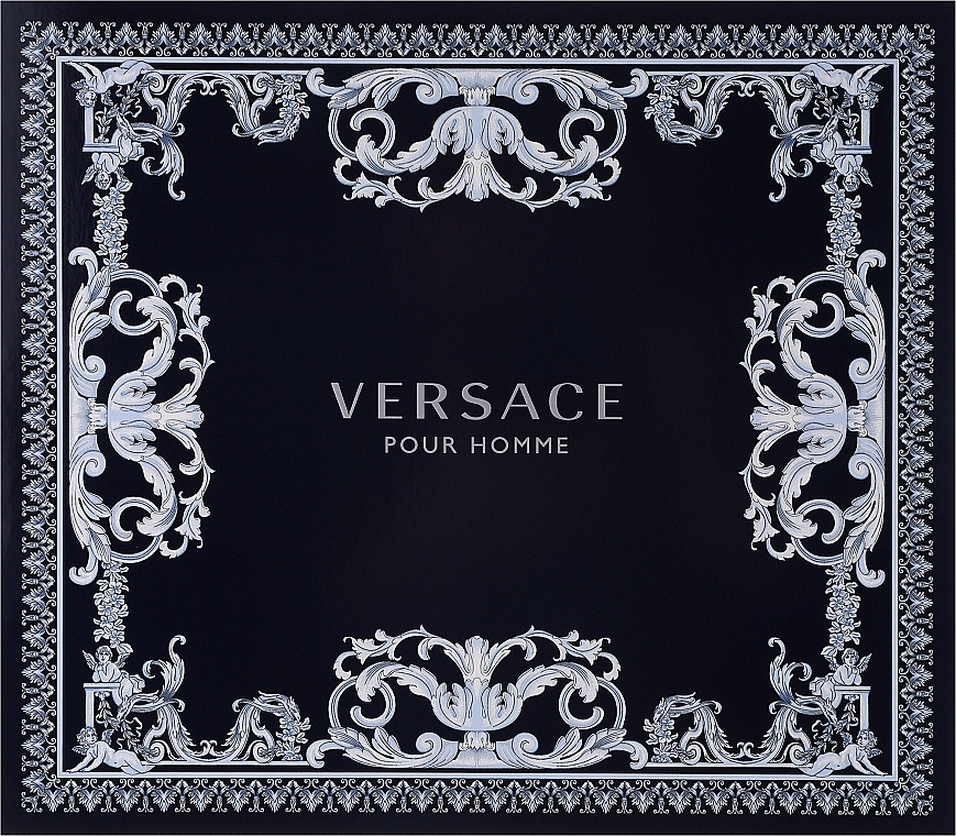 Versace Pour Homme - Набір (edt/100ml + sh/gel/150ml + edt/10ml) — фото N1