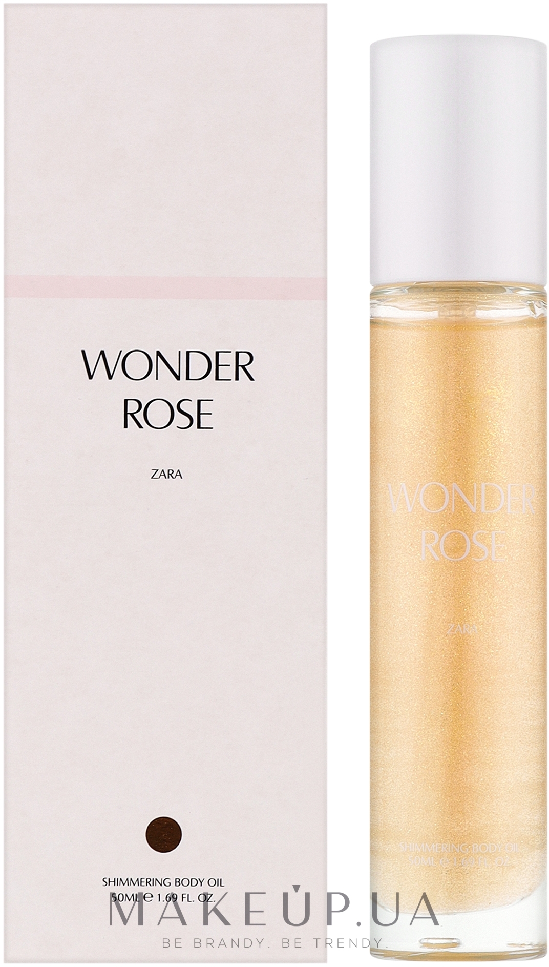 Zara Wonder Rose - Мерцающее масло для тела — фото 50ml
