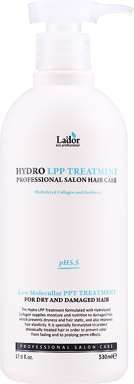 Протеїнова маска для для пошкодженого волосся  - La'dor Eco Hydro LPP Treatment — фото N3