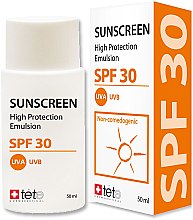 Духи, Парфюмерия, косметика Солнцезащитный флюид - TETe Cosmeceutical Sunscreen High Protection Emulsion SPF30