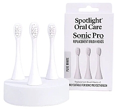 Сменные насадки для электрической зубной щетки, белые - Spotlight Oral Care Sonic Pro Pure White — фото N1