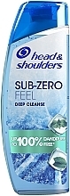 Парфумерія, косметика Шампунь проти лупи - Head & Shoulders Sub Zero Feel Deep Clean Ice Menthol Dandruff Shampoo