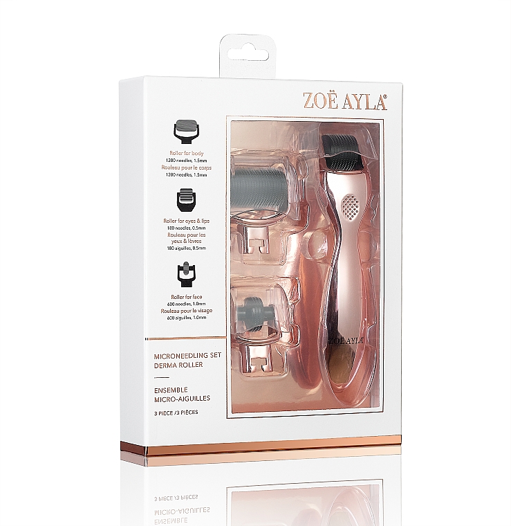 Прибор для микронидлинга - Zoe Ayla 3-Piece Microneedling Set — фото N2