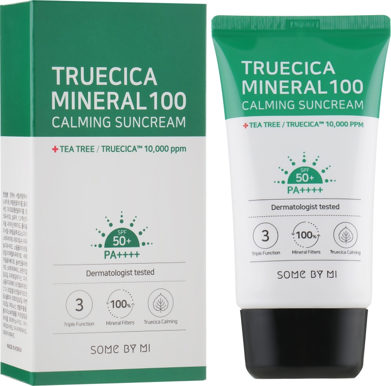 Солнцезащитный крем - Some By Mi Truecica Mineral 100 Calming Suncream spf 50 PA++++
