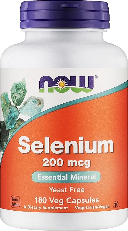 Капсулы "Селен" 200 mcg - Now Foods Selenium Essential Mineral — фото N1