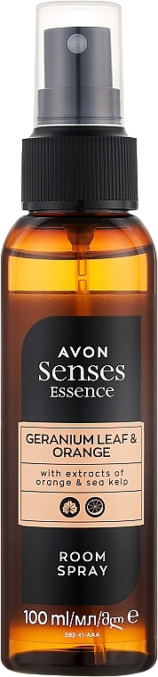 Освіжувач повітря "Герань і апельсин" - Avon Senses Essence Geranium Leaf & Orange Room Spray — фото N1