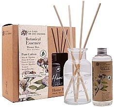 Парфумерія, косметика Набір "Чиста бавовна" - La Casa De Los Aromas Botanical Essence Home Box Pure Cotton