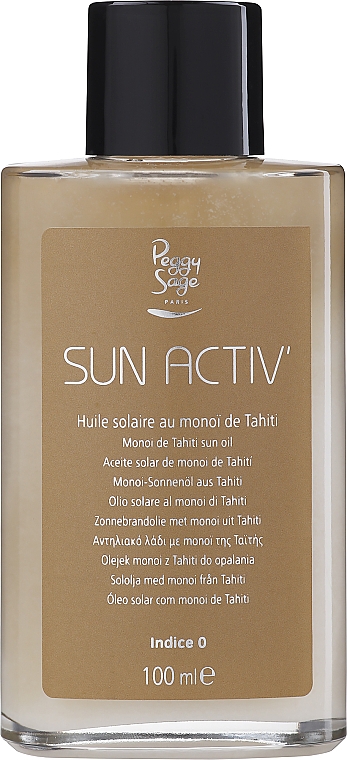 Масло для загара с моной де таити - Peggy Sage Sun Activ Monoi De Tahiti Oil — фото N1