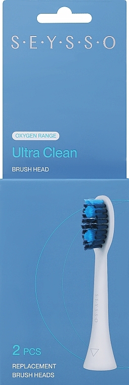 Сменная насадка для зубной щетки, 2 шт - Seysso Oxygen Ultra Clean  — фото N1