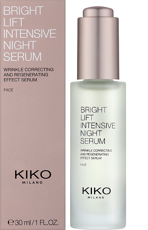 Ночная интенсивная сыворотка для лица - Kiko Milano Bright Lift Intensive Night Serum — фото N2