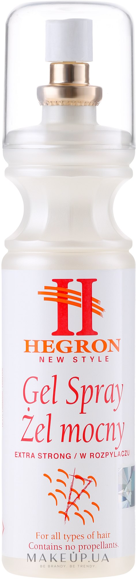 Гель-спрей, суперсильна фіксація - Hegron Gel Spray Extra Strong — фото 150ml