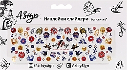 Парфумерія, косметика Наклейка-слайдер для нігтів "Петриківський розпис" - Arley Sign