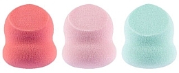 Парфумерія, косметика Спонжі для макіяжу, маленькі, 3 шт. - QVS French Pastel Baby Blurring Sponges