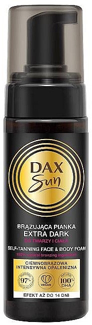Пінка-автозасмага для обличчя й тіла - Dax Sun Face Аnd Body Bronzing Foam Extra Dark — фото N1