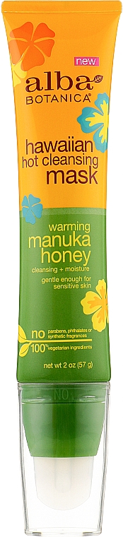 Согревающая, очищающая, увлажняющая маска для лица - Alba Botanica Hawaiian Manuka Honey Mask — фото N1