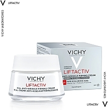 Разглаживающий крем с гиалуроновой кислотой для коррекции морщин, для нормальной и комбинированной кожи лица - Vichy Liftactiv H. A. — фото N2