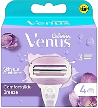 Сменные кассеты для бритья, 4 шт. - Gillette Venus Comfortglide Breeze  — фото N1