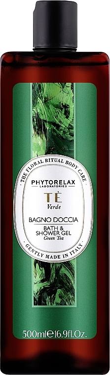 Гель для душу та ванни "Green Tea" - Phytorelax Laboratories Floral Ritual Bath & Shower Gel — фото N1