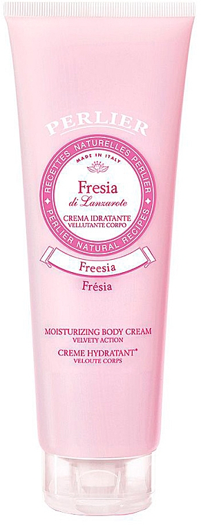 Зволожувальний крем для тіла "Фрезія" - Perlier Freesia Moisturizing Body Cream — фото N1