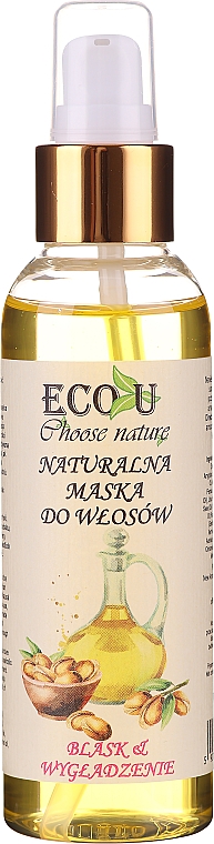 Натуральна маска для сяйва і гладкості волосся - Eco U Choose Nature — фото N1
